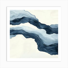 Abstract Wave Painting 3 Art Print