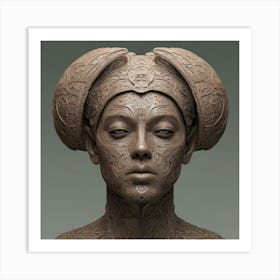 Woman'S Head 4 Art Print