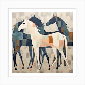 Abstract Equines Collection 73 Art Print