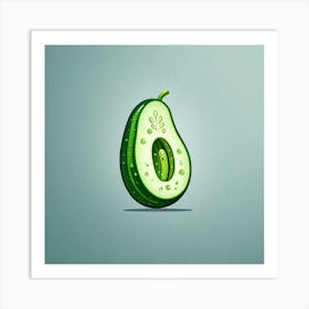 Avocado - Avocado Stock Videos & Royalty-Free Footage Art Print