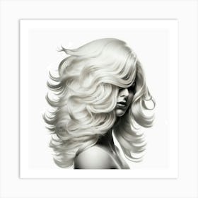 White Haired Woman Art Print
