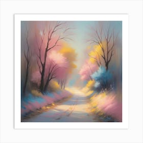 Road In The Woods 1 Art Print