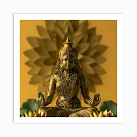 Buddha Statue 2 Art Print