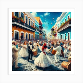 Puerto Rico - Dancing Art Print