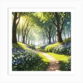 Peaceful Nature Hyper Realistic Hq45 Art Print