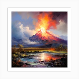 Lava Painting Art Print