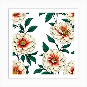 Floral Pattern 36 Art Print