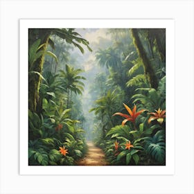 Jungle Path Art Print Paintings 1 Art Print