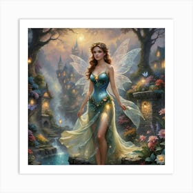 Fairy In The Forest 4 Art Print