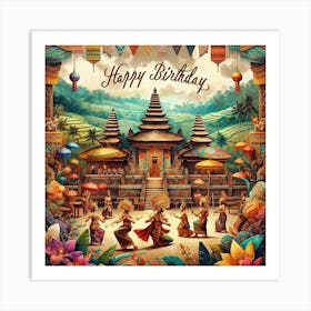 Bali in birthday Art Print