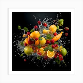 Fruit Splash 20 Art Print