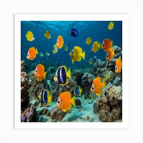 Tropical Fishes Art Print