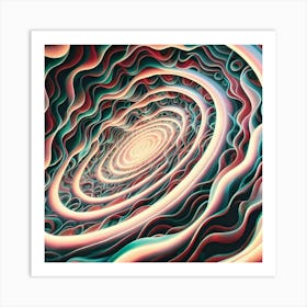 Interstellar laser light line pattern abstract art 6 Art Print