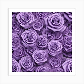 Purple Roses 31 Art Print