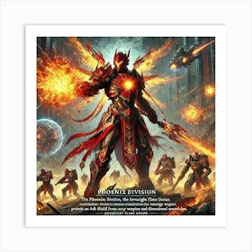 A Depiction Of The Phoenix Division, Elemental War Art Print