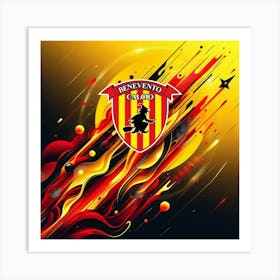 Benevento Calcio Logo Wall Art 10 Art Print