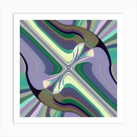 Bisectional Geometry Art Print