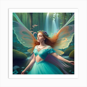 Fairy In The Forest Art Print