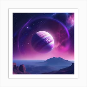 Space Landscape 4 Art Print