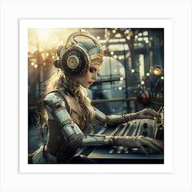 Steampunk Girl Art Print