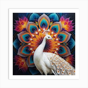 Peacock Mandala Art Print