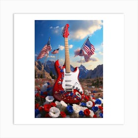 Red, White, and Blues 16 Art Print
