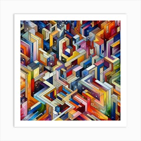 Abstract Painting 19 Art Print