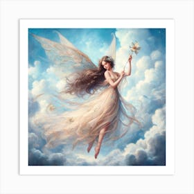 Fairy In The Sky Art Print