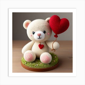 Amigurumi, Bear 1 Art Print