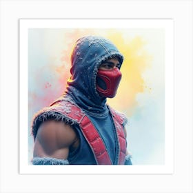 Mortal Kombat Ninja Fighter Concept Art (170) Art Print