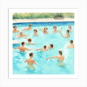 Swimming Pool Art Print