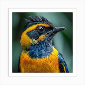 Blue-And-Yellow Bird 1 Art Print