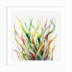 Watercolor Seaweed Art Print