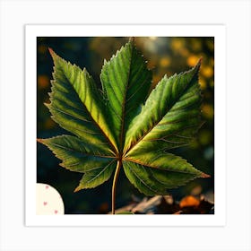 Sycamore leaf Art Print