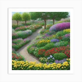 Garden Path 1 Art Print