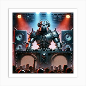 Dj Bulldog Art Print