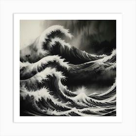 Great Wave Off Kanagawa 25 Art Print