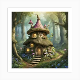 Fairy House In The Forest Art Print 0 Art Print