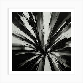 Black and White Abstract Art 169 Art Print