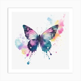 Watercolor Butterfly 2 Art Print