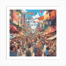 Taipei Market Art Print