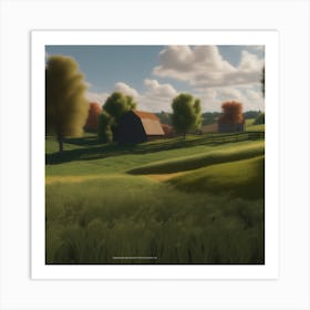 Farm In The Countryside 36 Art Print