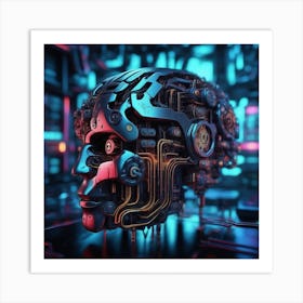 Futuristic Artificial Intelligence Art Print