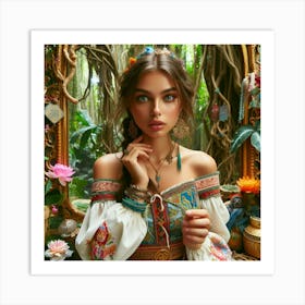 magic jungle Art Print