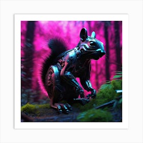 Robot Squirrel 5 Art Print