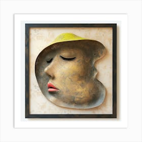 'A Woman'S Face' Art Print