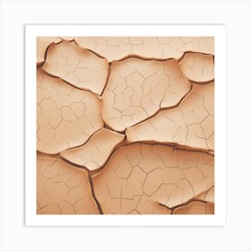 Cracked Sand Art Print