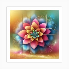 Colorful Flower 2 Art Print