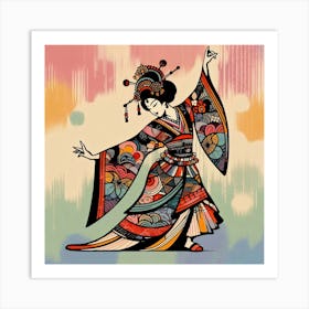 Japan Geisha Visual 130 Art Print