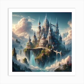 Castle In The Clouds 4 Art Print